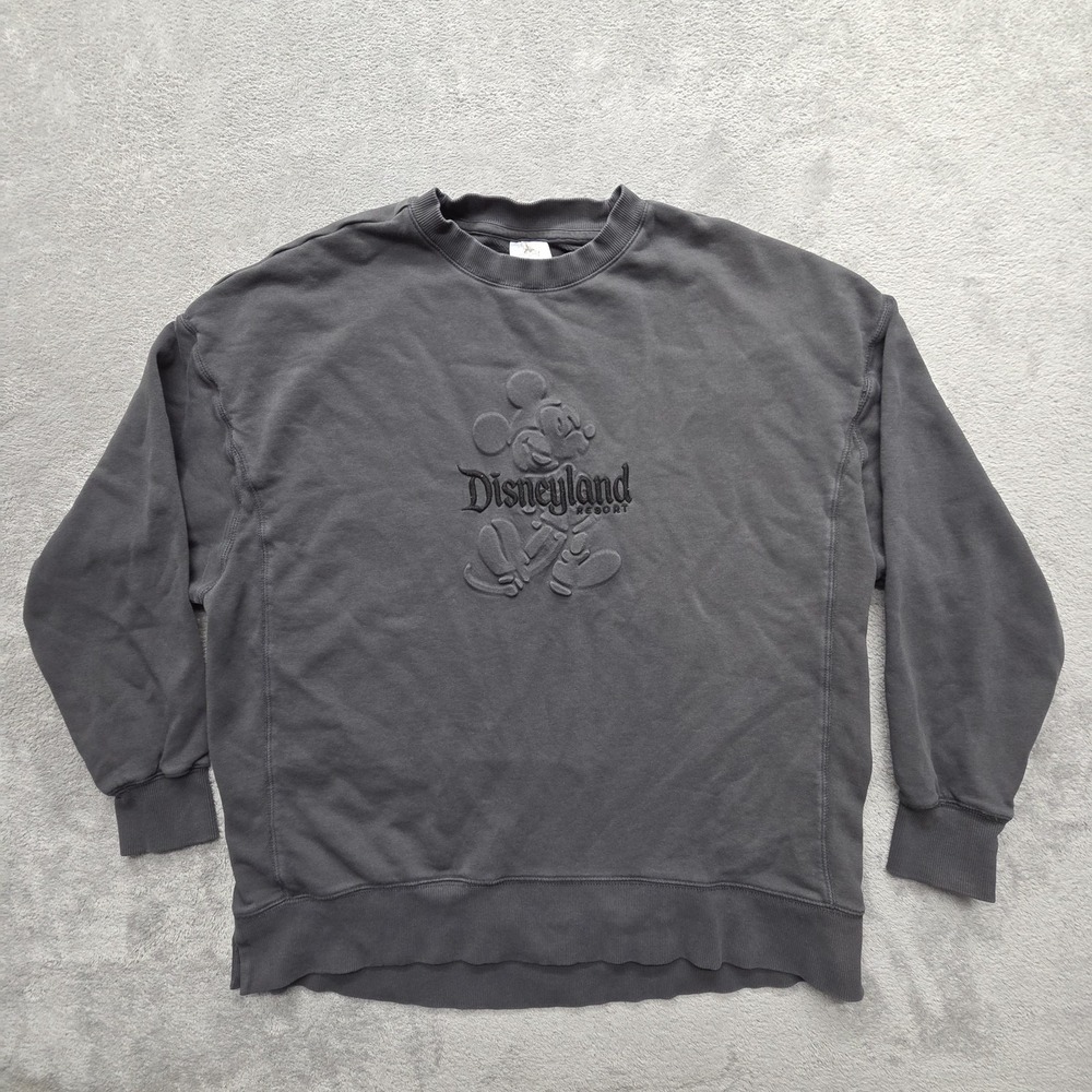 Disney Sweatshirt Mens S Gray Pullover Crewneck